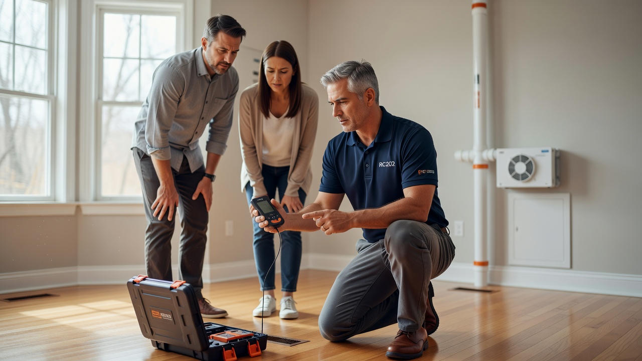 radon testing continuous monitor Ohio home inspection