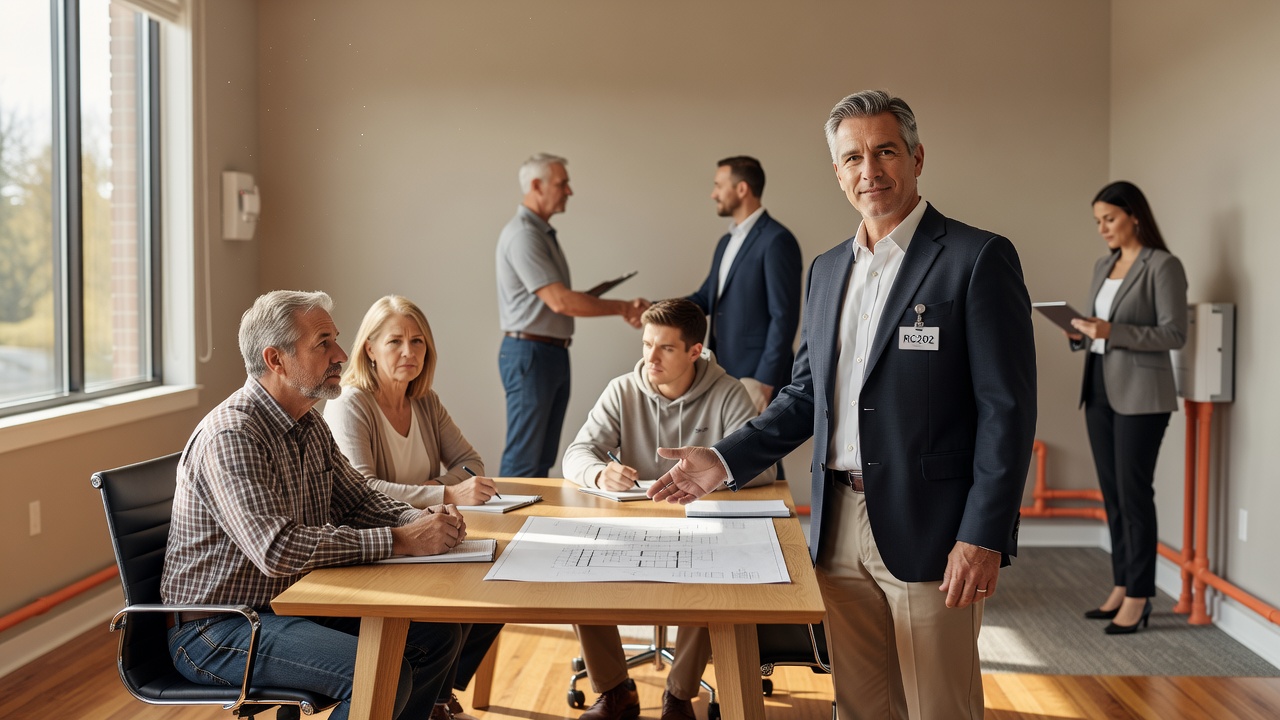 real estate office professional environment