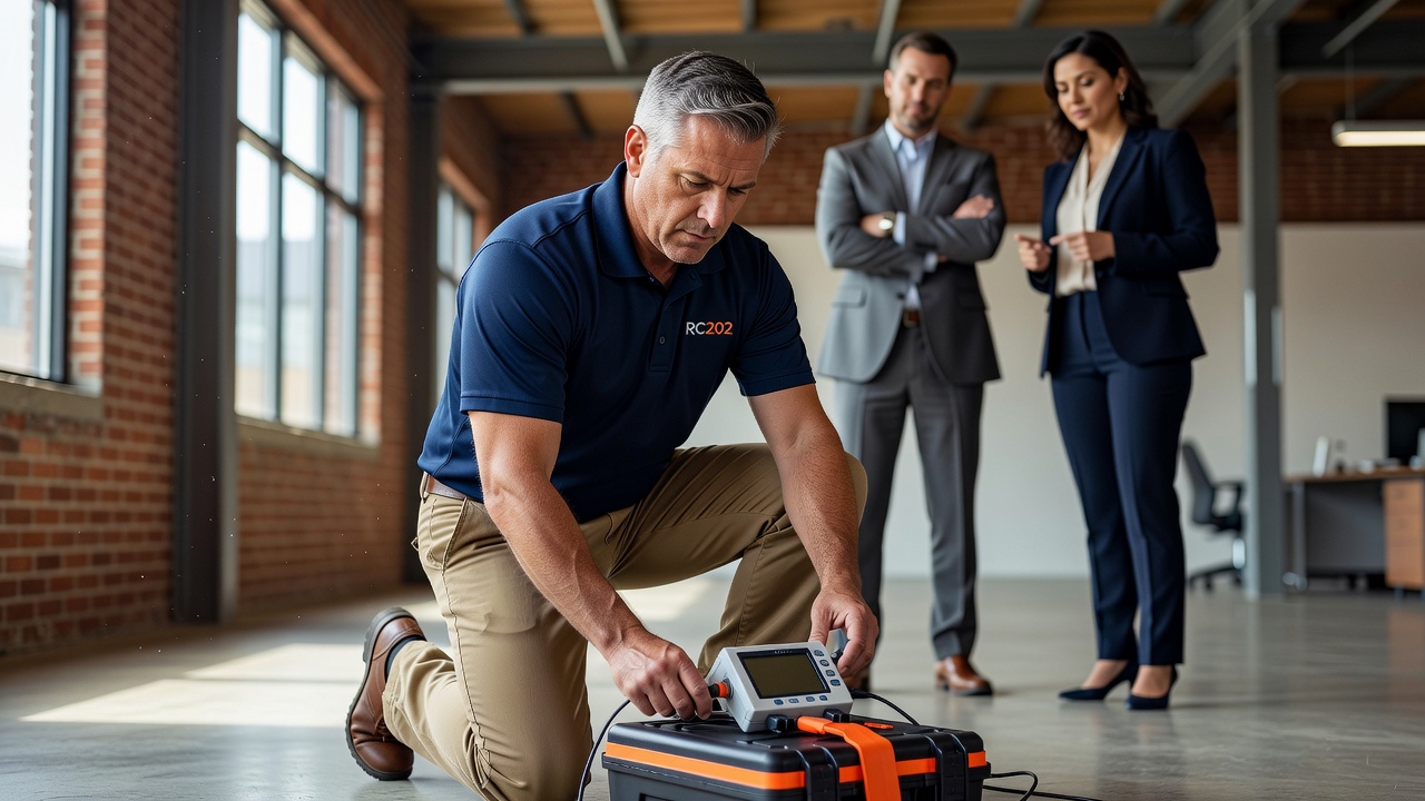 radon technician testing commercial building Walbridge Ohio