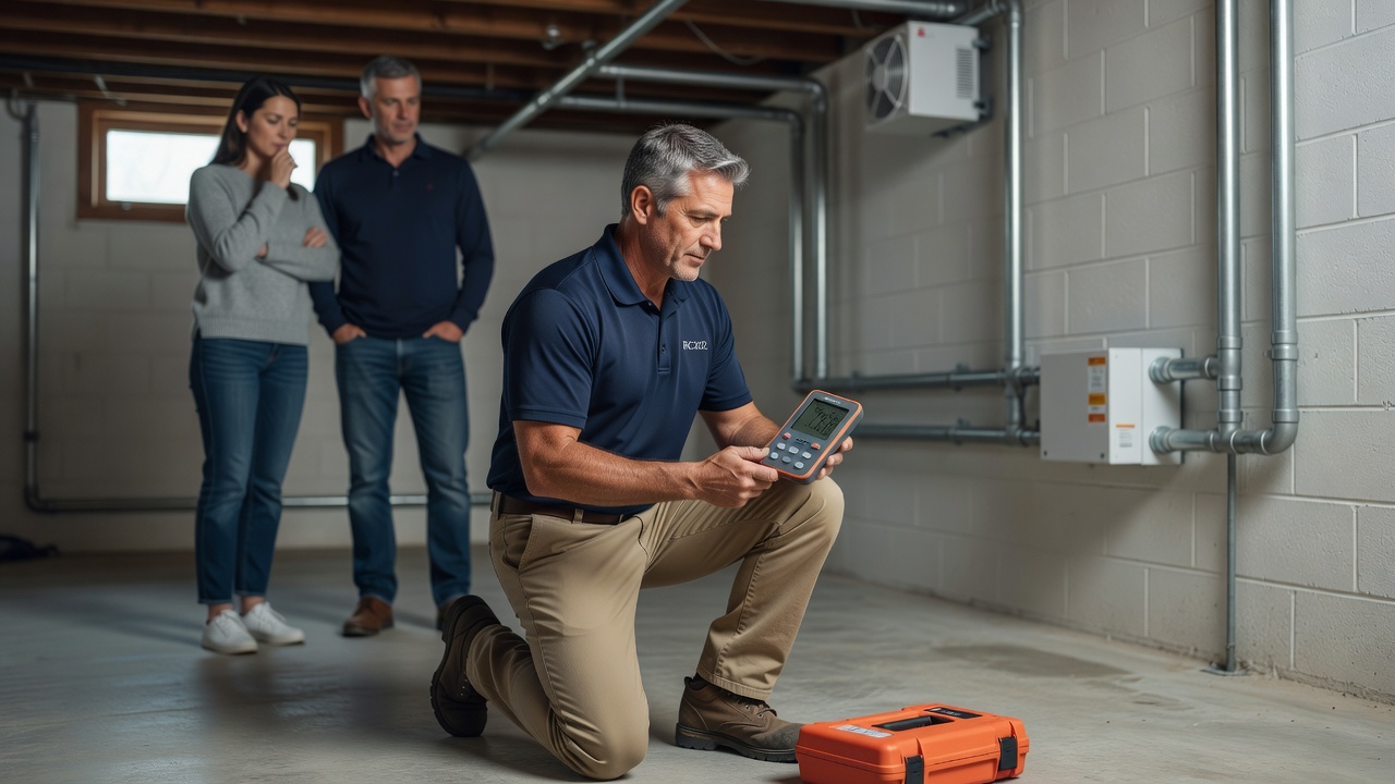 radon test equipment continuous monitor home inspection