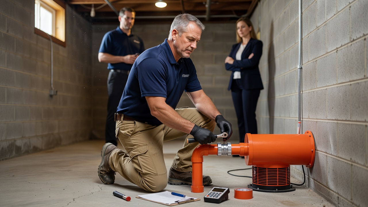 radon mitigation technician Ohio licensed professional
