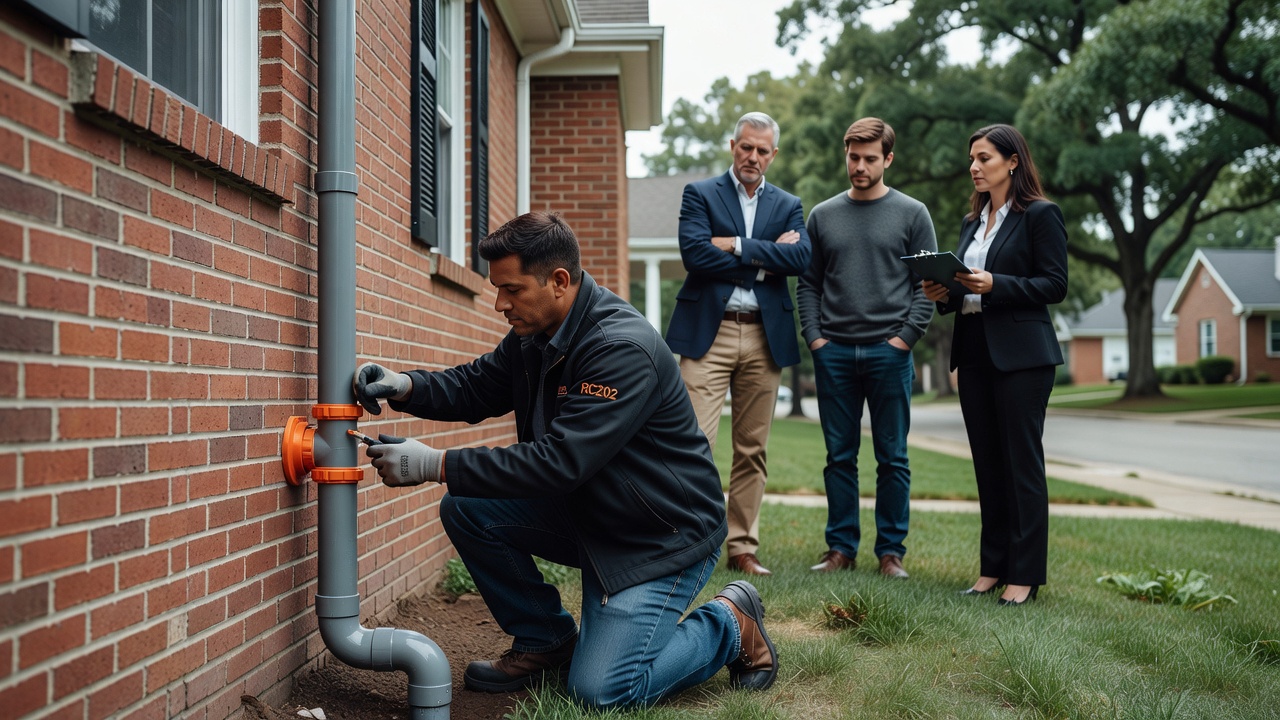 radon mitigation pipe exterior house Ohio