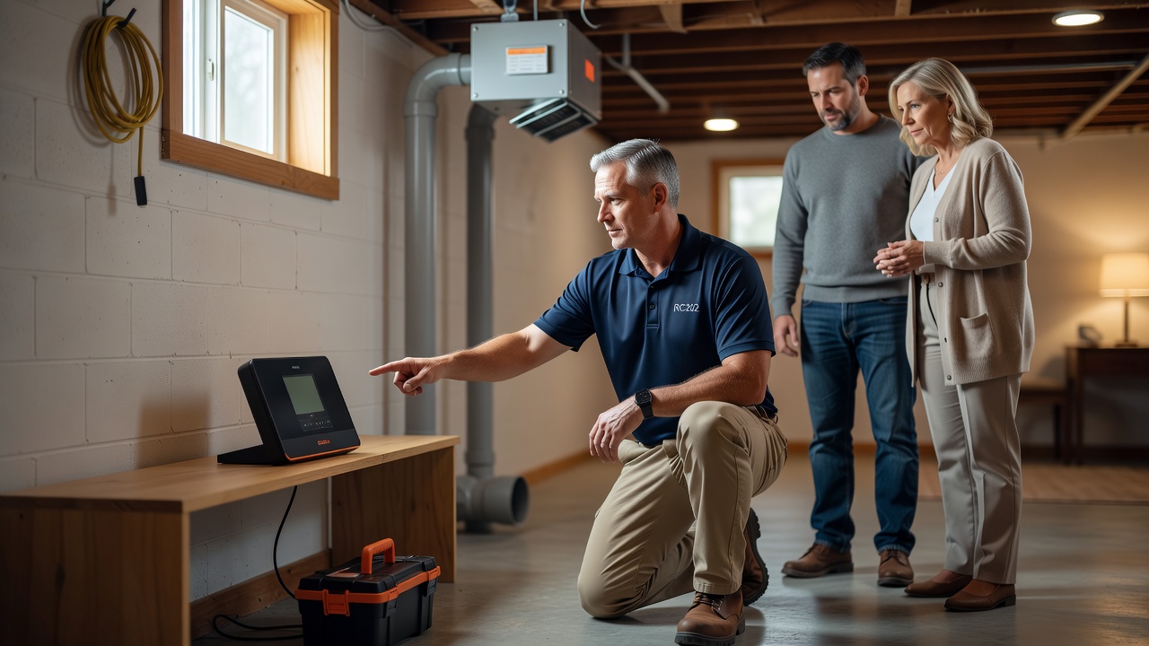radon testing equipment continuous monitor Ohio home