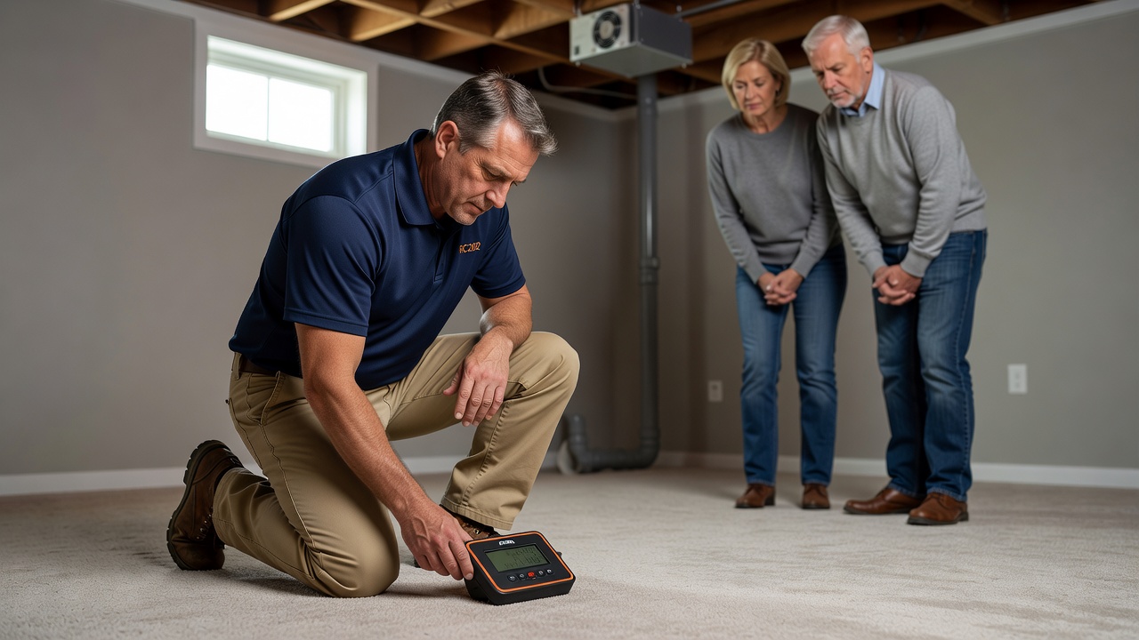 radon test device home inspection Ohio