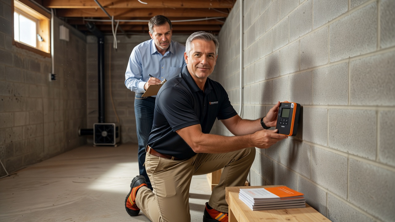 continuous radon monitor basement test device