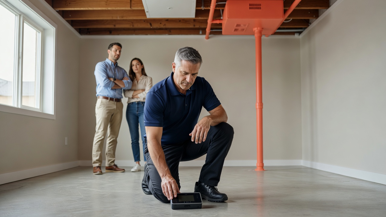continuous radon monitor professional inspection