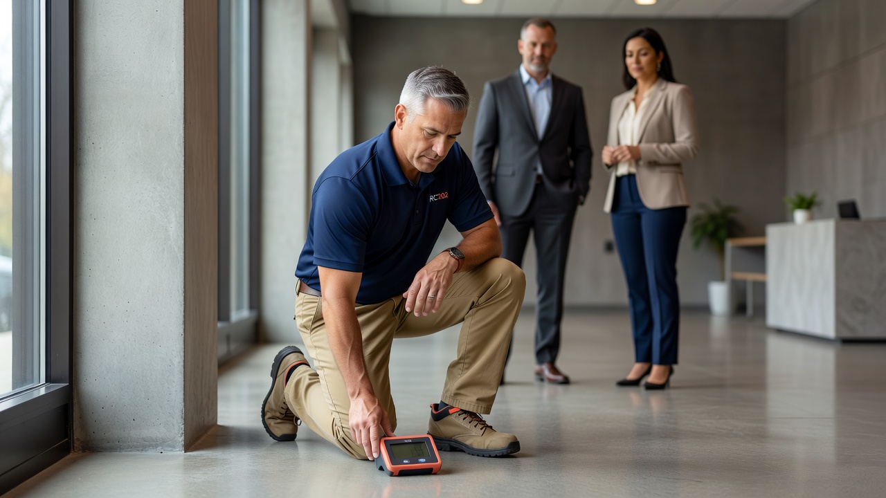 commercial building radon testing technician Webster Ohio