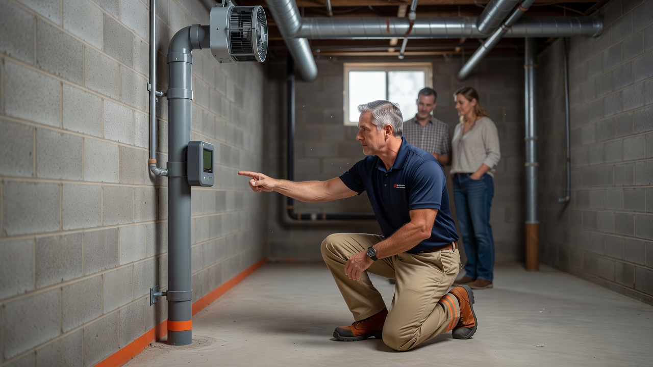 continuous radon monitor device basement testing