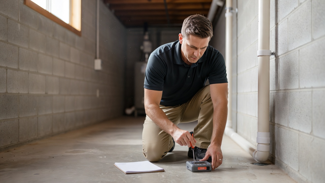 radon testing technician Navarre Ohio home inspection