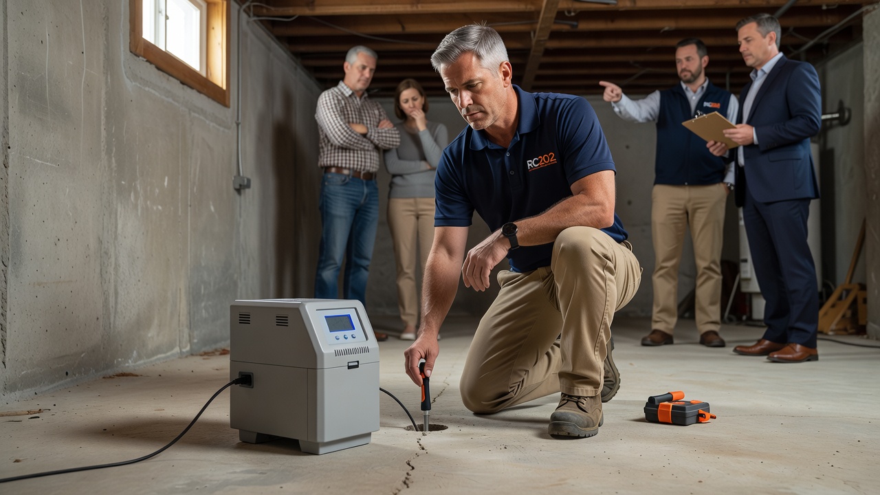 continuous radon monitor device basement testing