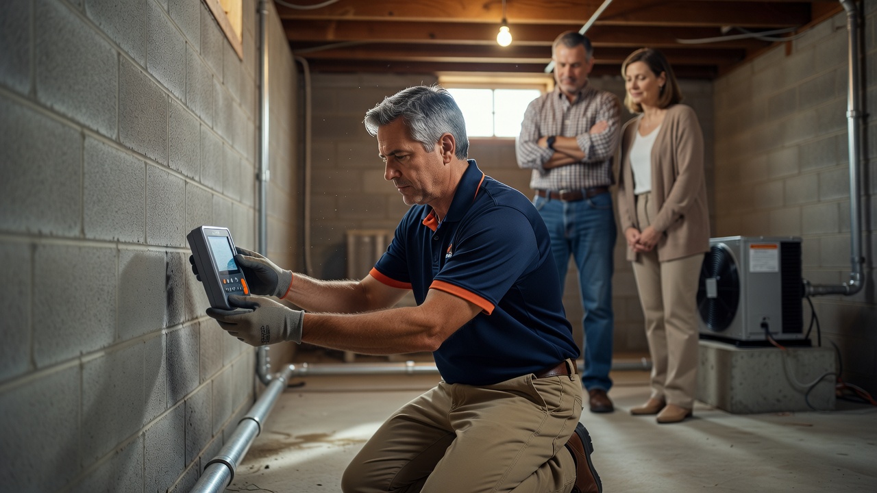 continuous radon monitor device basement testing