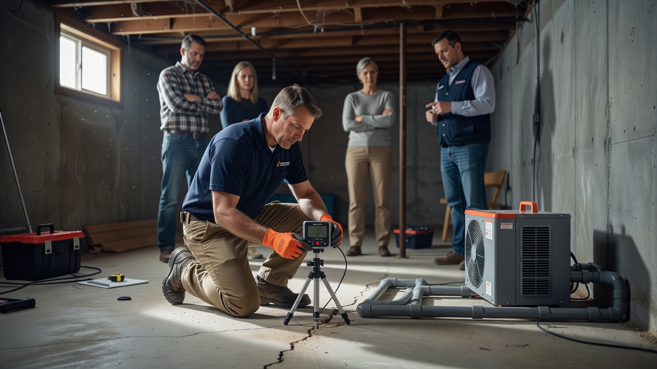 continuous radon monitor device basement testing