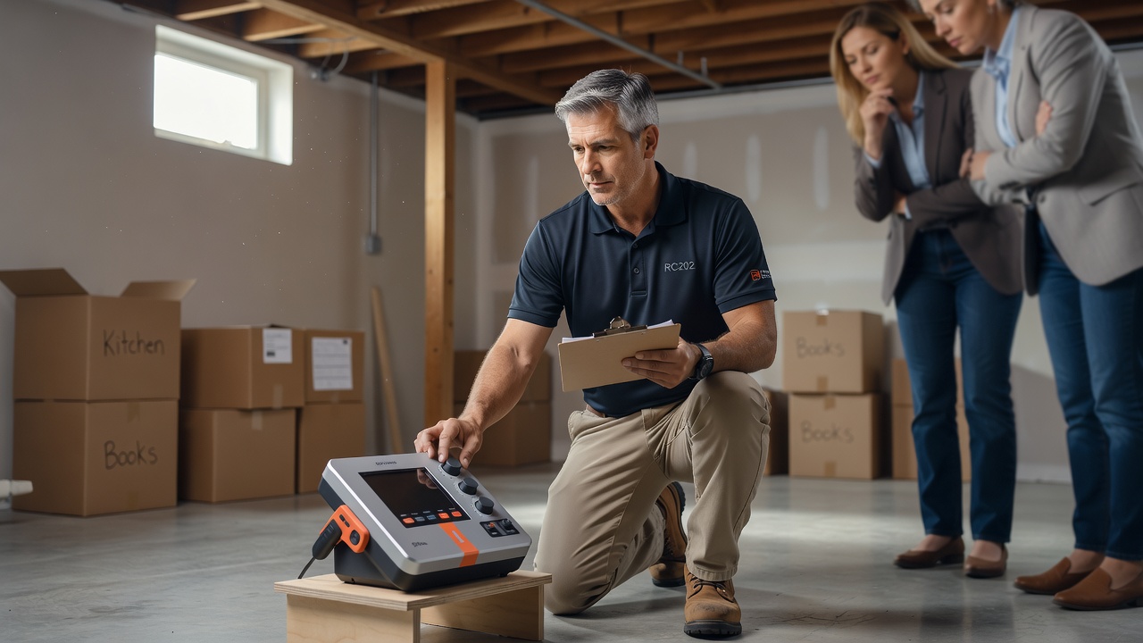 continuous radon monitor professional inspection