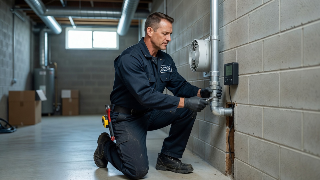 radon mitigation technician commercial building Ohio