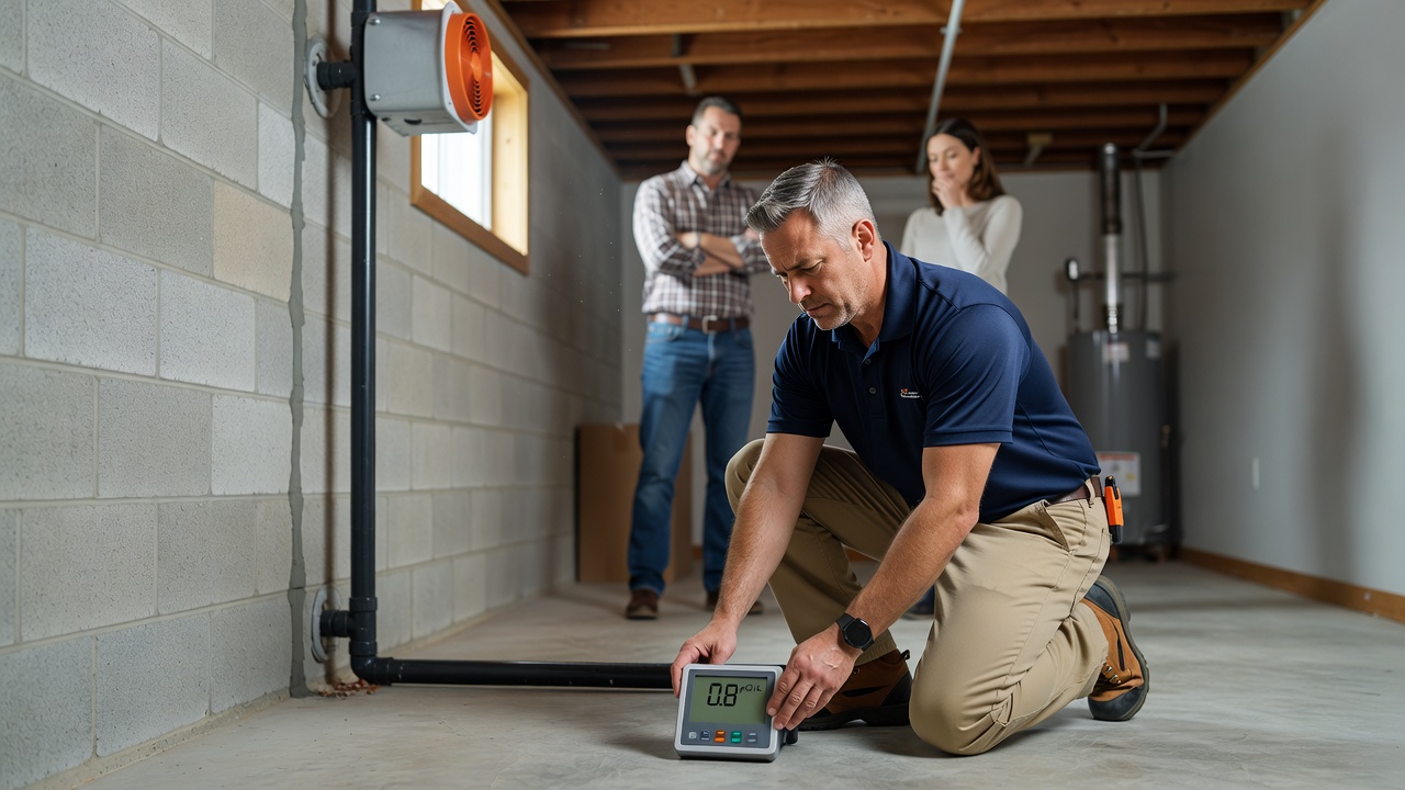 commercial building radon testing equipment Ohio