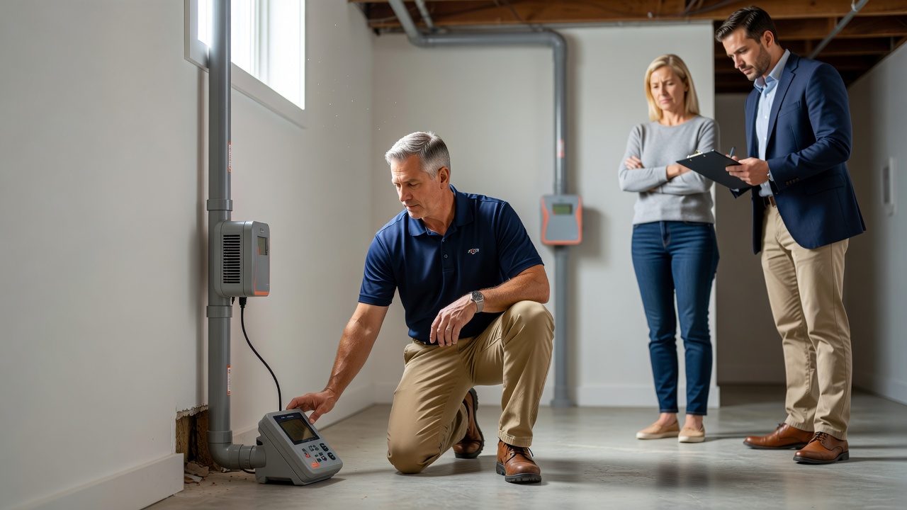 professional radon inspector home test Ohio