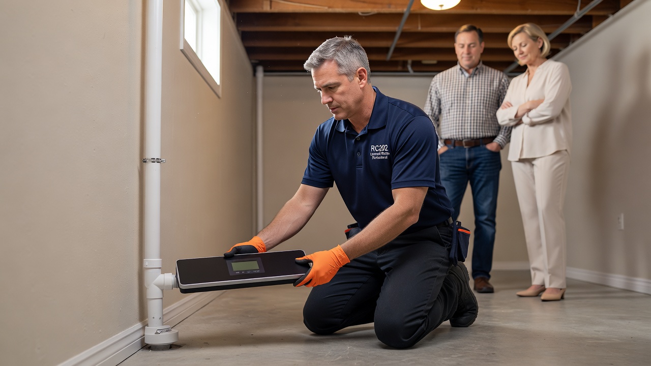 continuous radon monitor device residential home