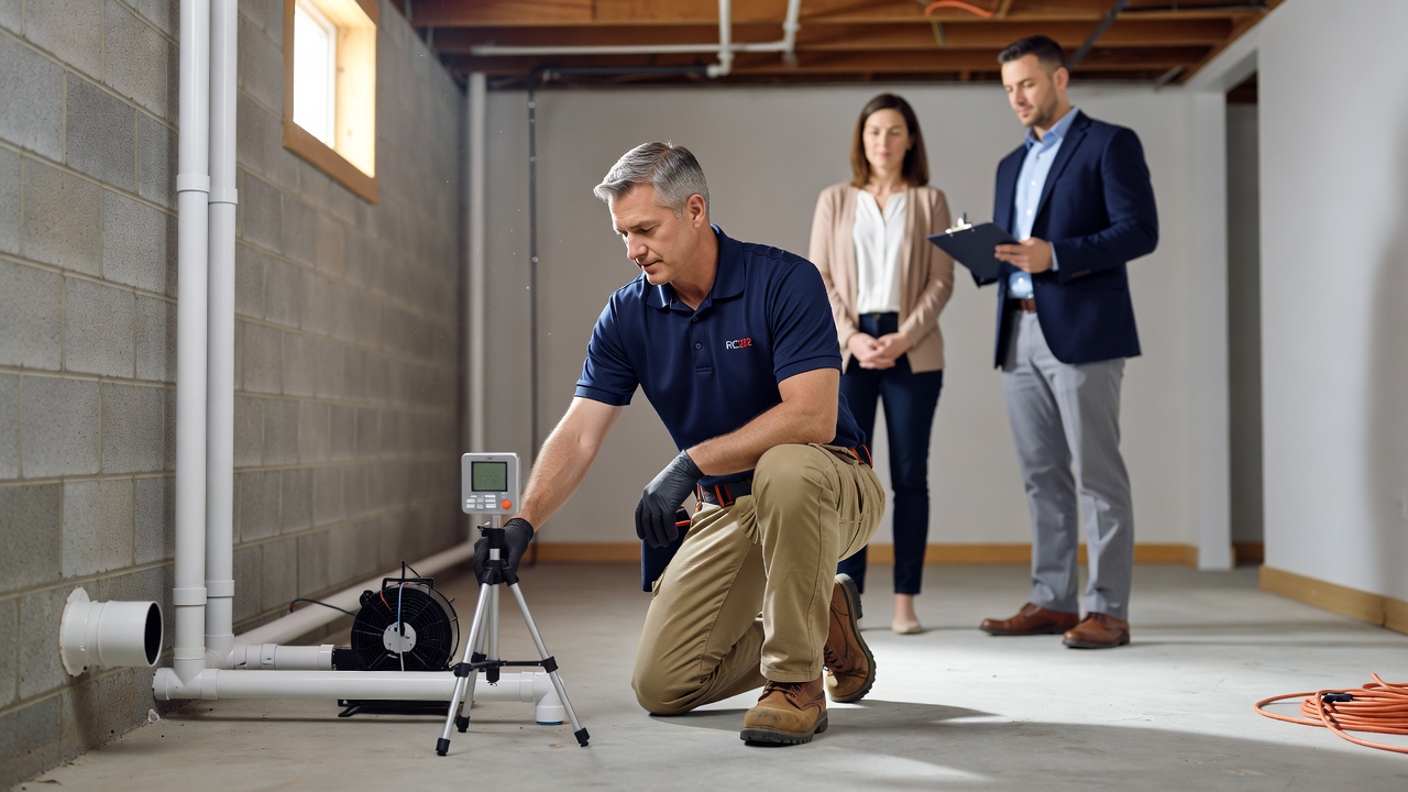 continuous radon monitor professional installation