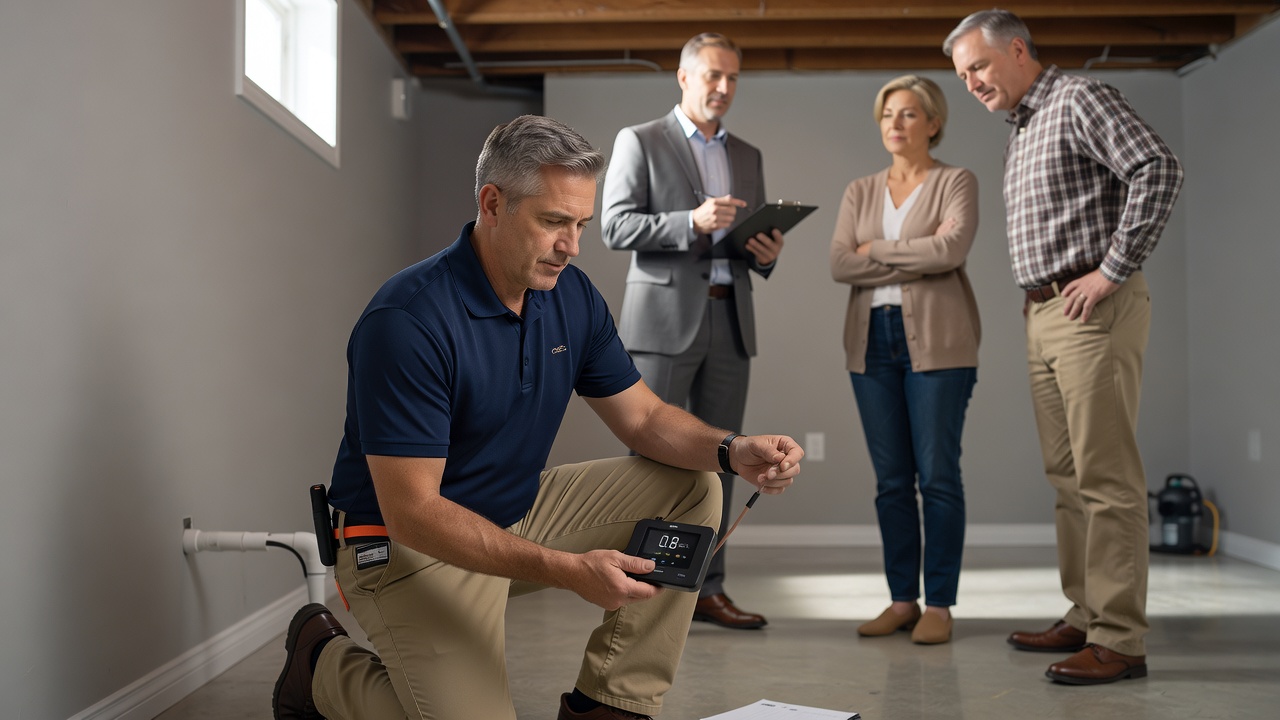 continuous radon monitor professional inspection
