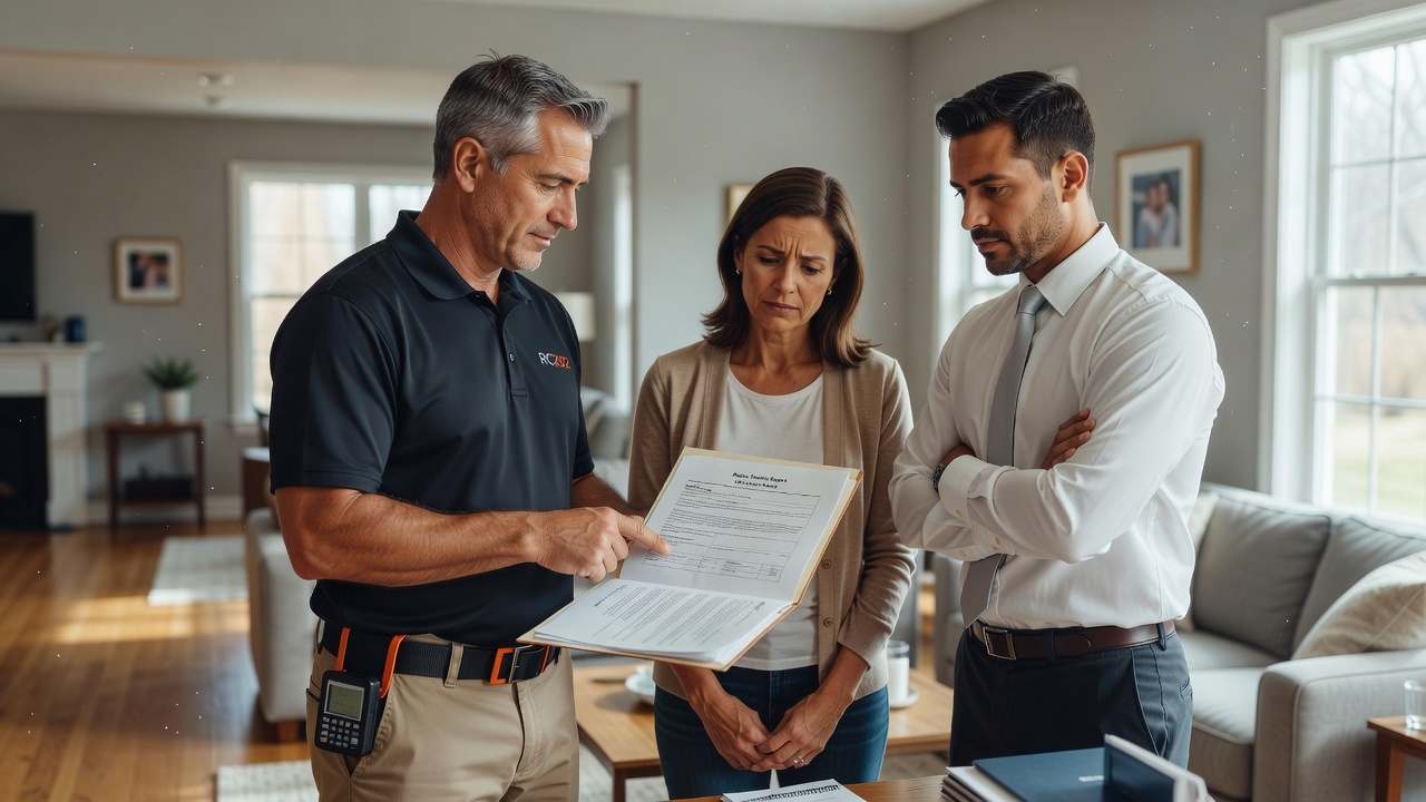 radon testing report document home inspection
