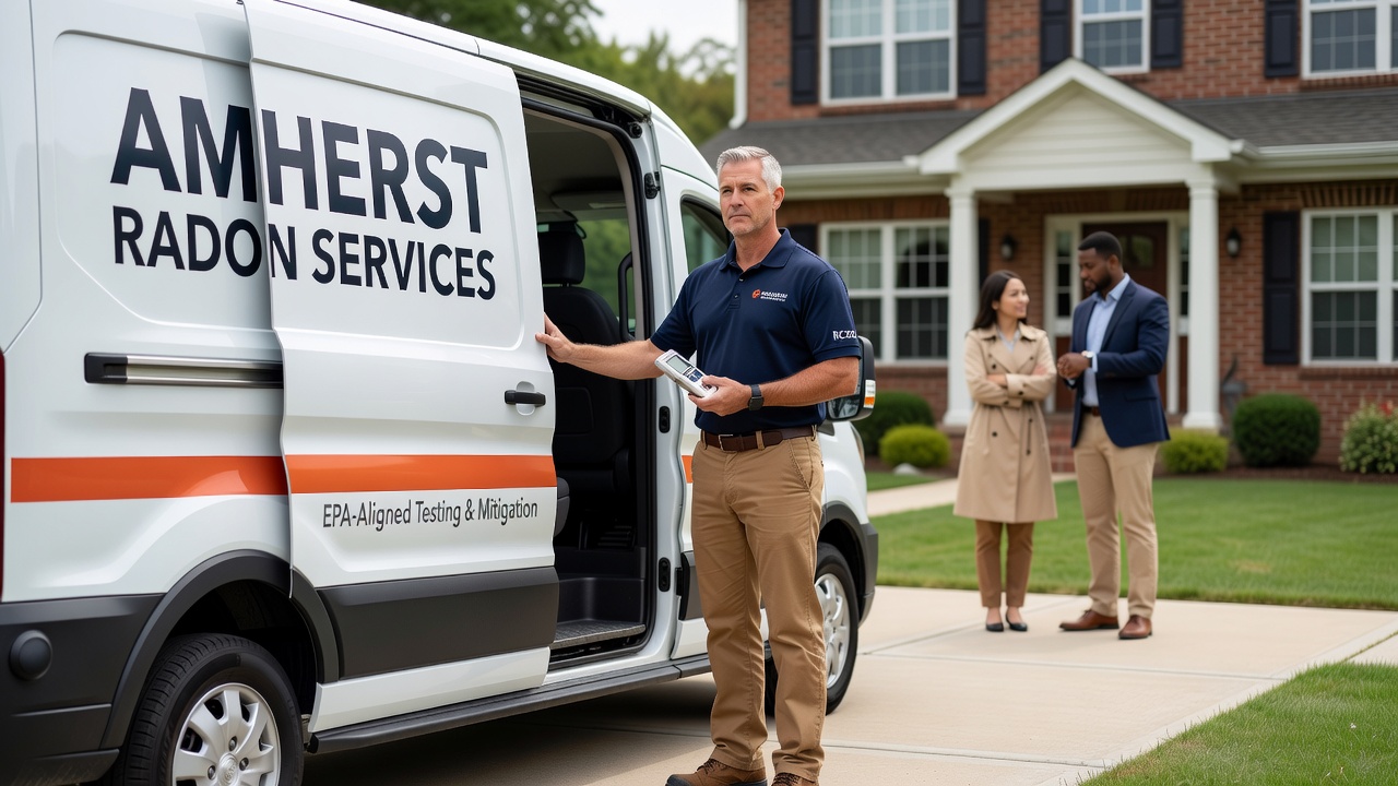 Ohio licensed radon professional service van Amherst