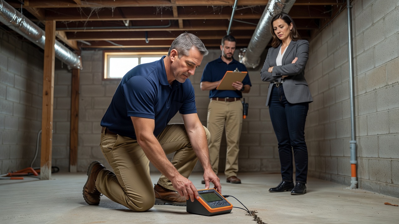 radon testing equipment Ohio home basement