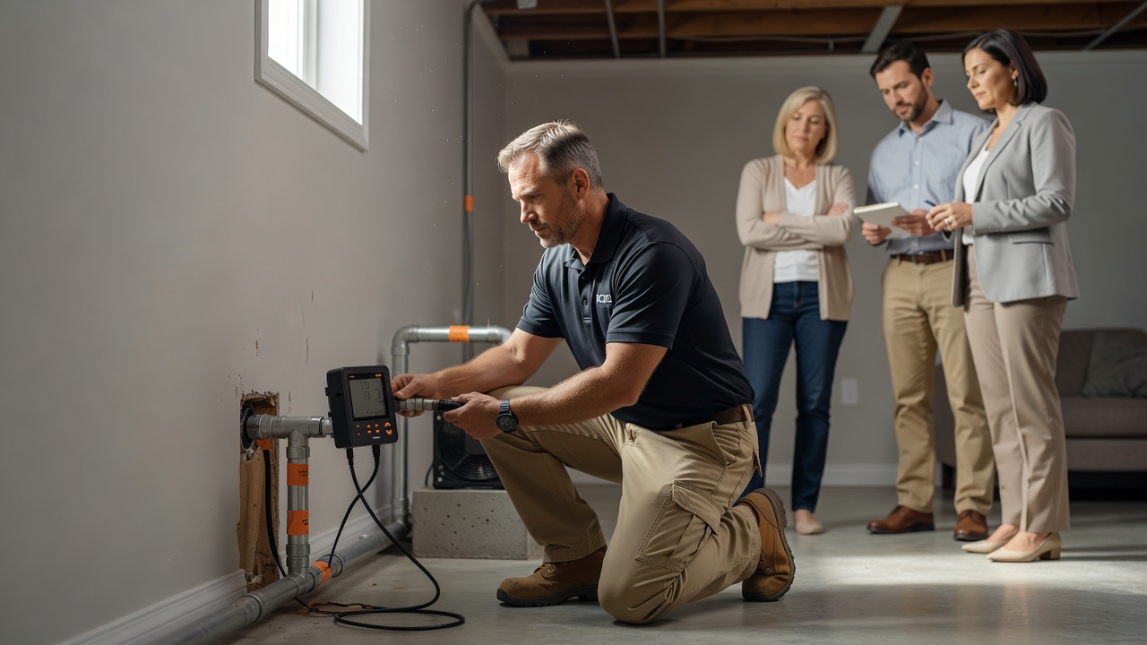continuous radon monitor professional inspection