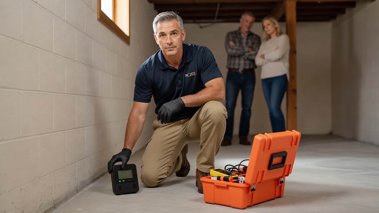 continuous radon monitor professional inspection