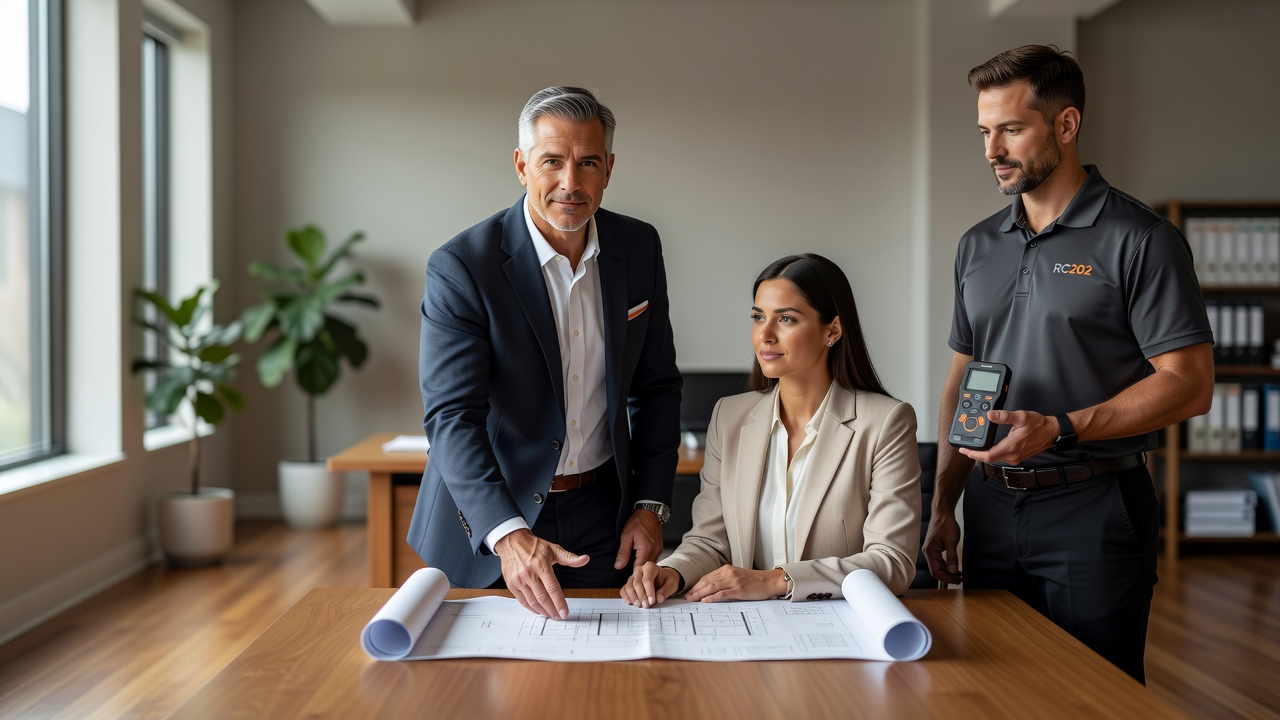 real estate office professional environment