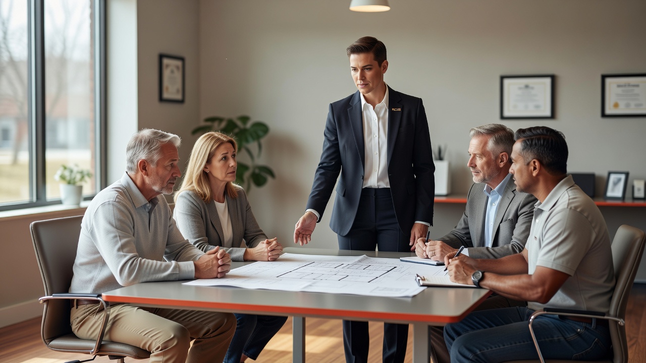 real estate office professional environment