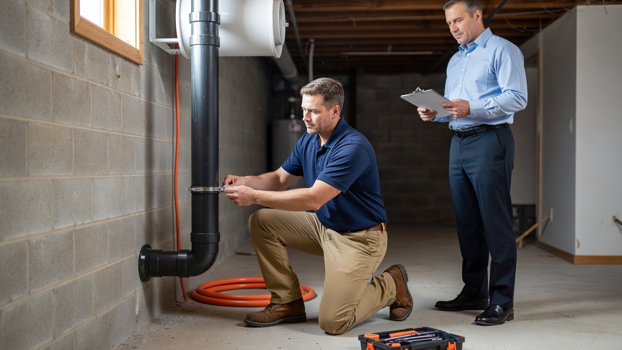 radon mitigation system installation Ohio home