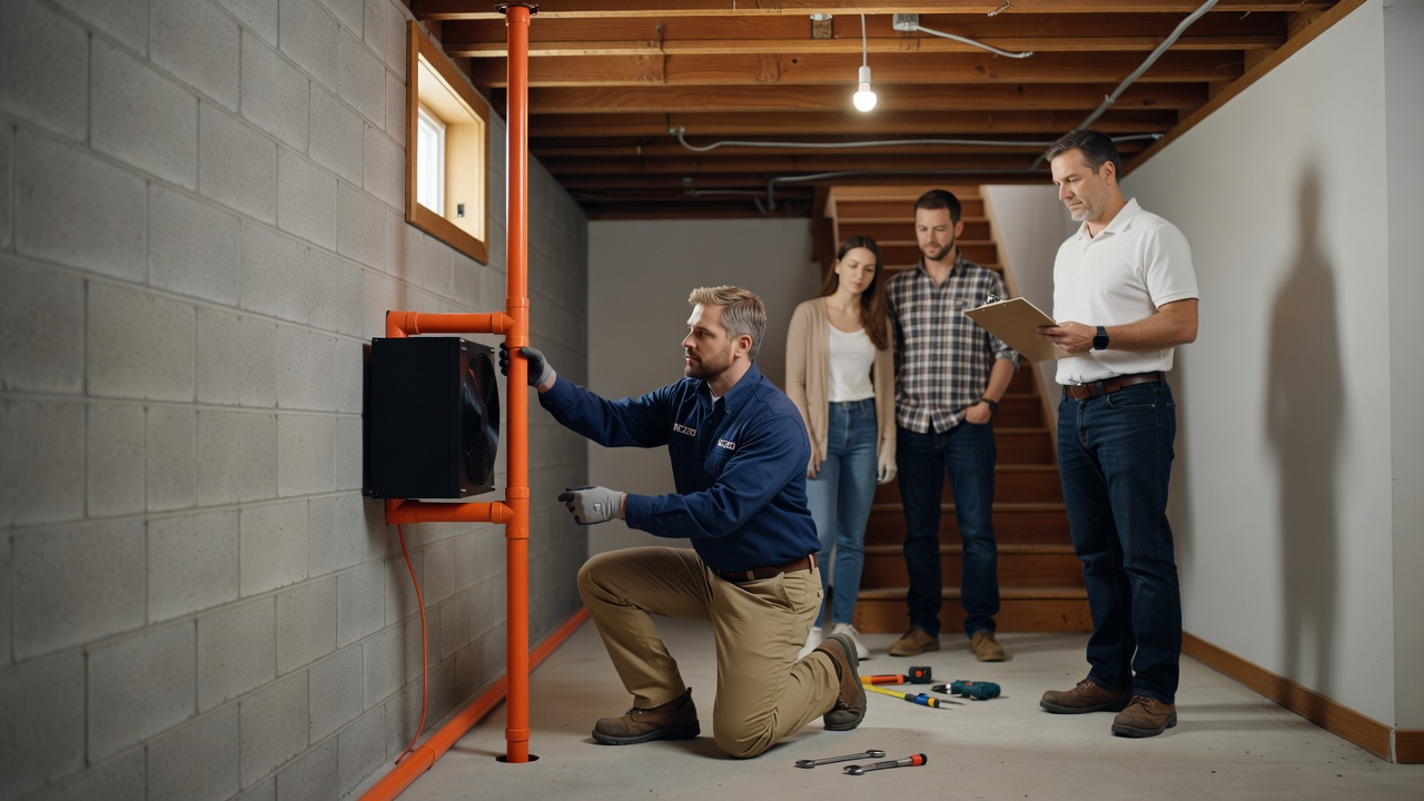 radon mitigation system installation Ohio home