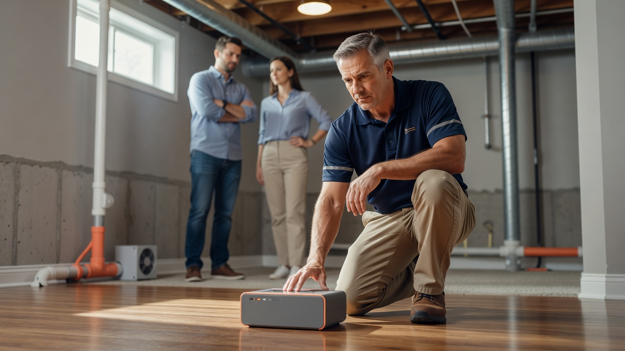 continuous radon monitor device residential home