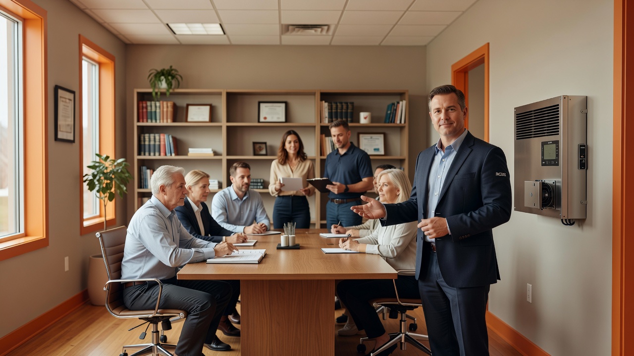 real estate office professional environment