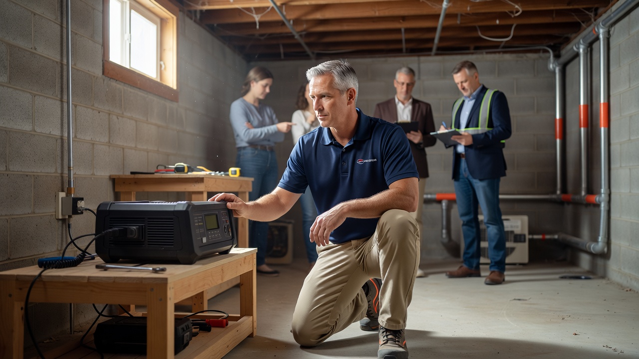 continuous radon monitor device basement Ohio home