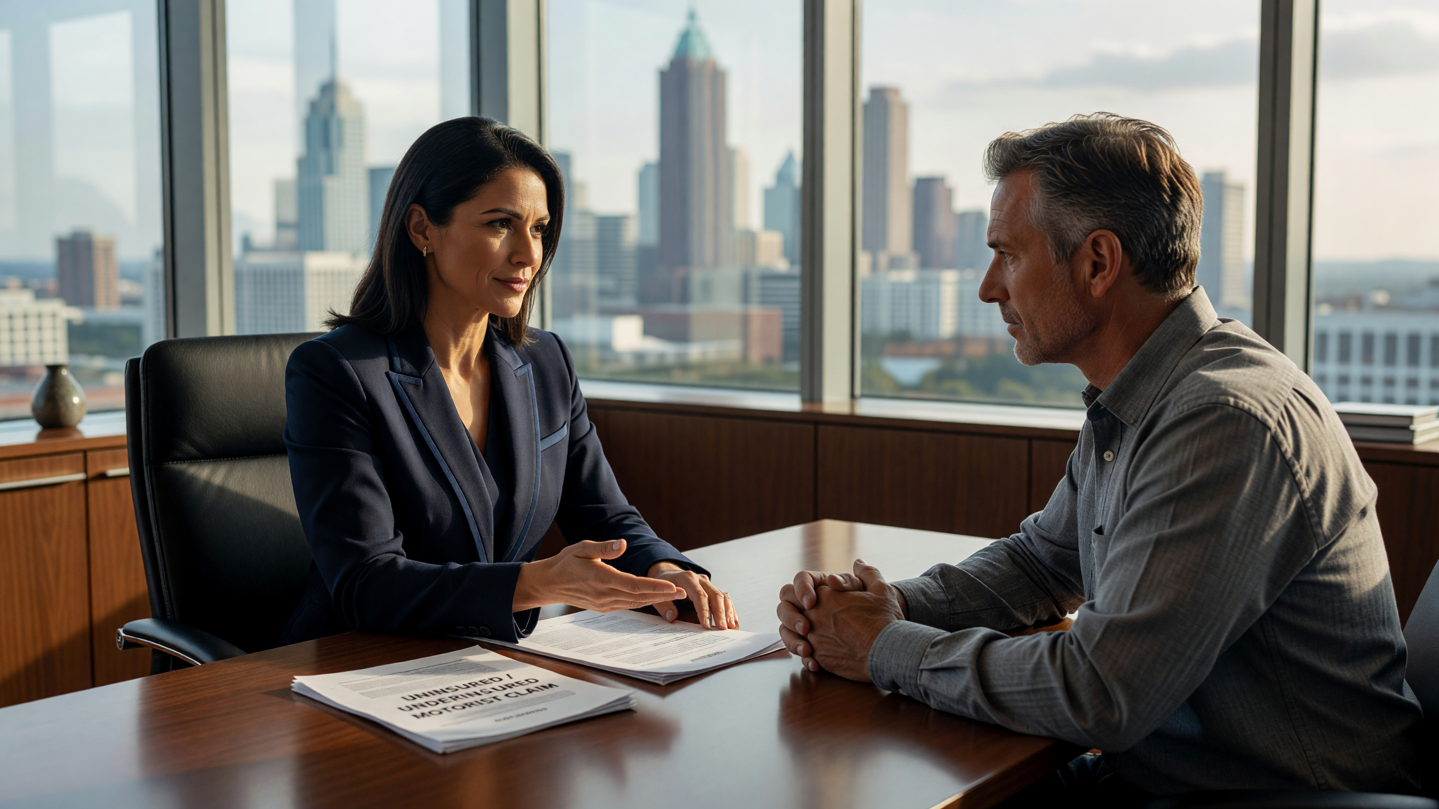 uninsured / underinsured motorist professional Atlanta - professional stock photo