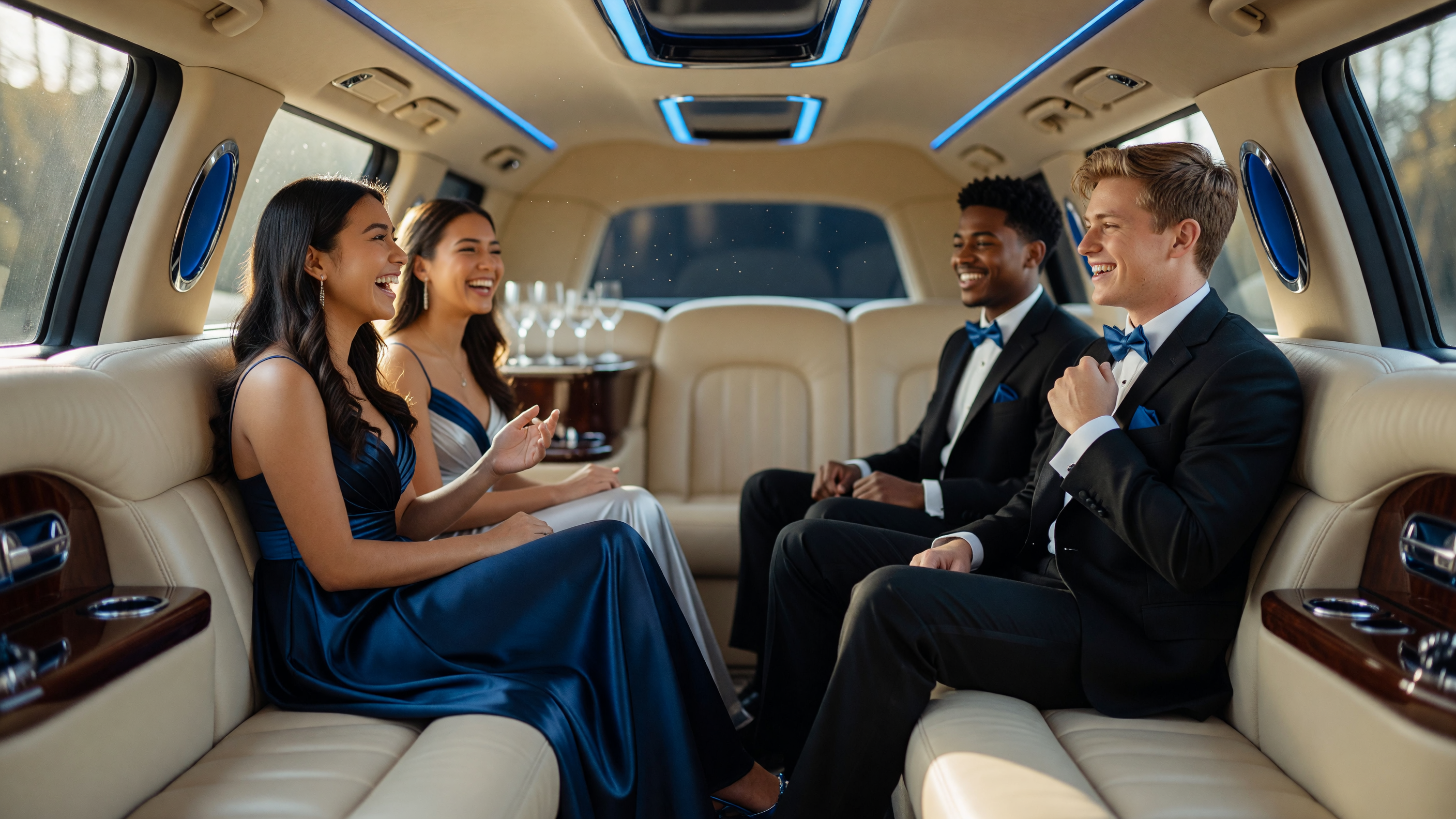 Homecoming Limousine Interior